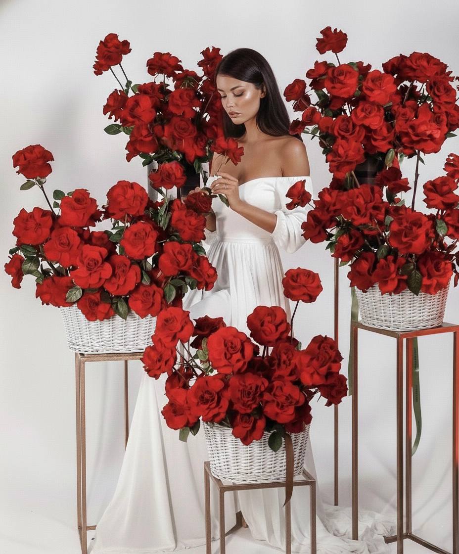 местный подарочный сет с цветами мёдом и конфетами от локальных производителей в небольшом городе