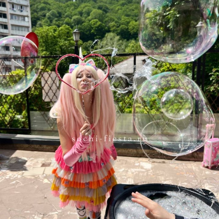 Шоу мыльных пузырей в Тюмени