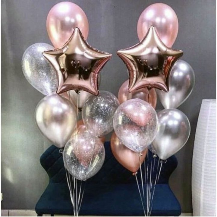 Фонтаны шаров "Дубль старт" в Тюмени