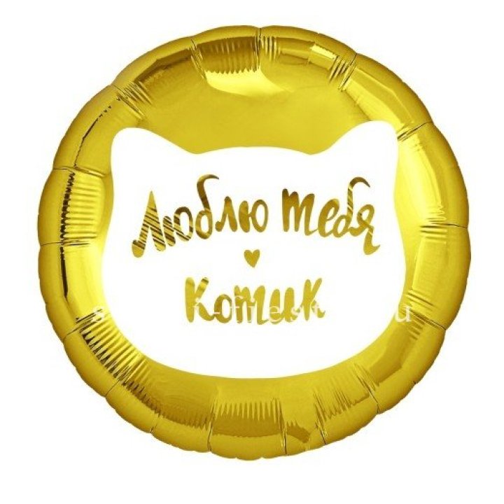 Фольгированный шар "Люблю тебя, Котик" в Тюмени