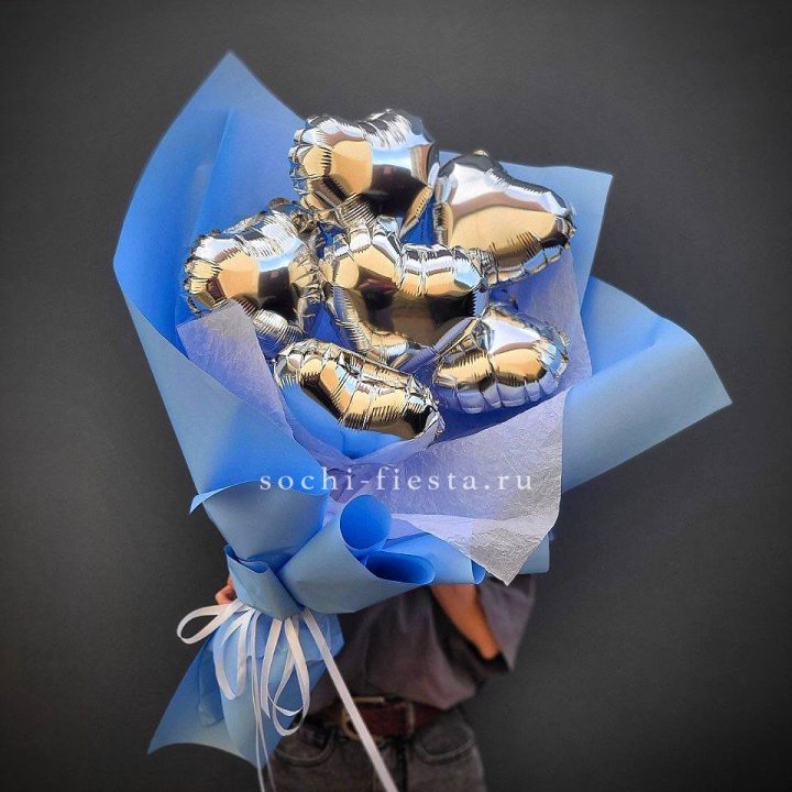 Букет из шаров сердец  №2 в Тюмени