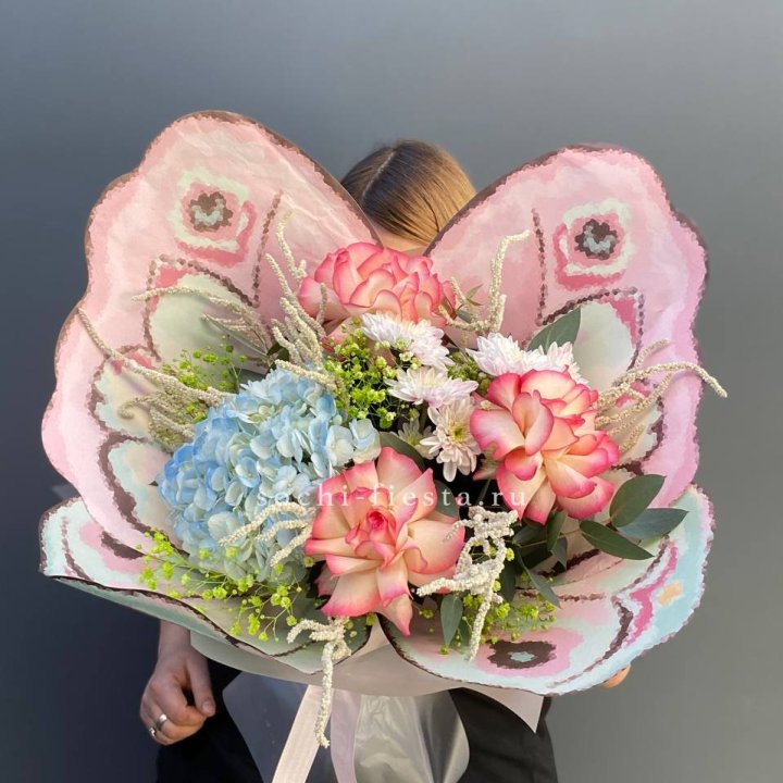 Дизайнерский букет бабочка №5 в Тюмени