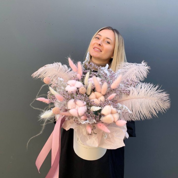 Авторский бокс с сухоцветами в Тюмени