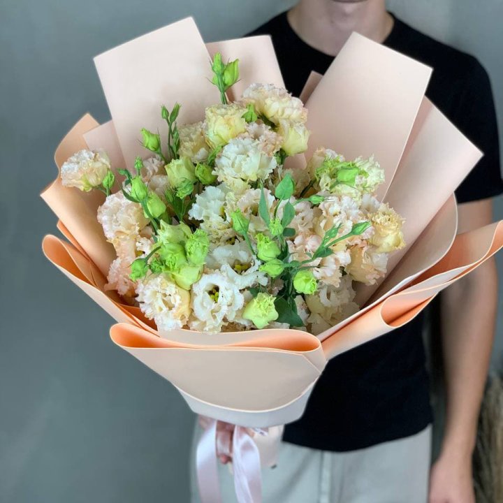 Букет эустом "Крем" в Тюмени