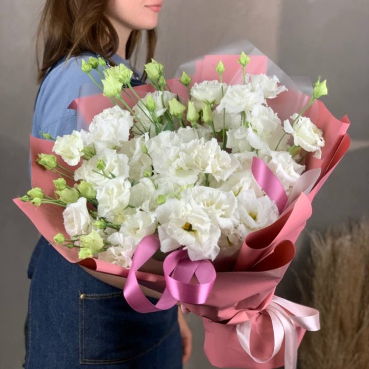 Букет эустом "Пудра" в Тюмени