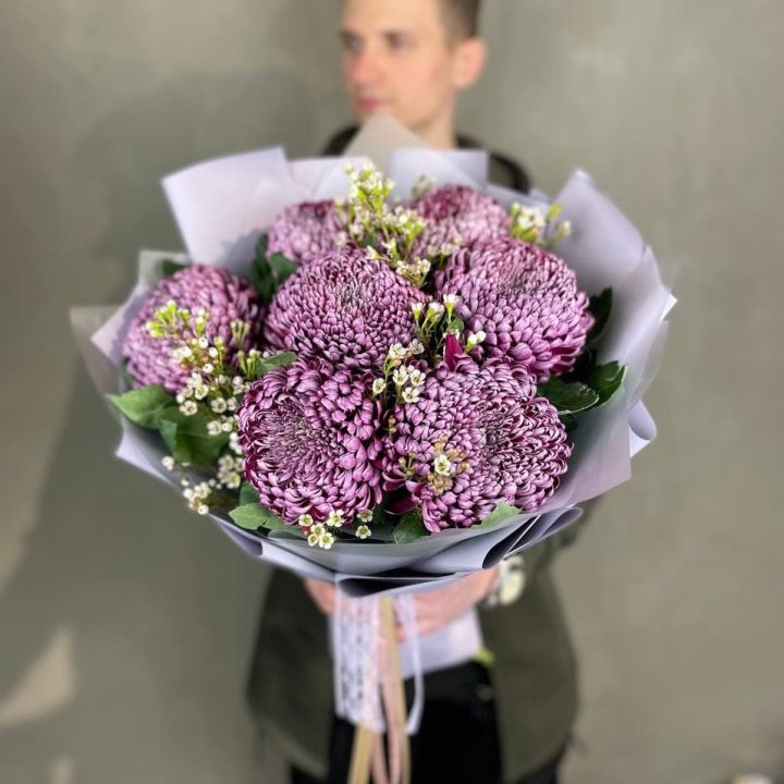 Букет хризантем "Палермо" в Тюмени