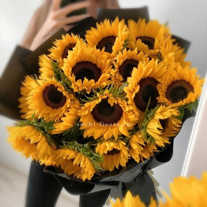 Букет подсолнухов "Гига" в Тюмени