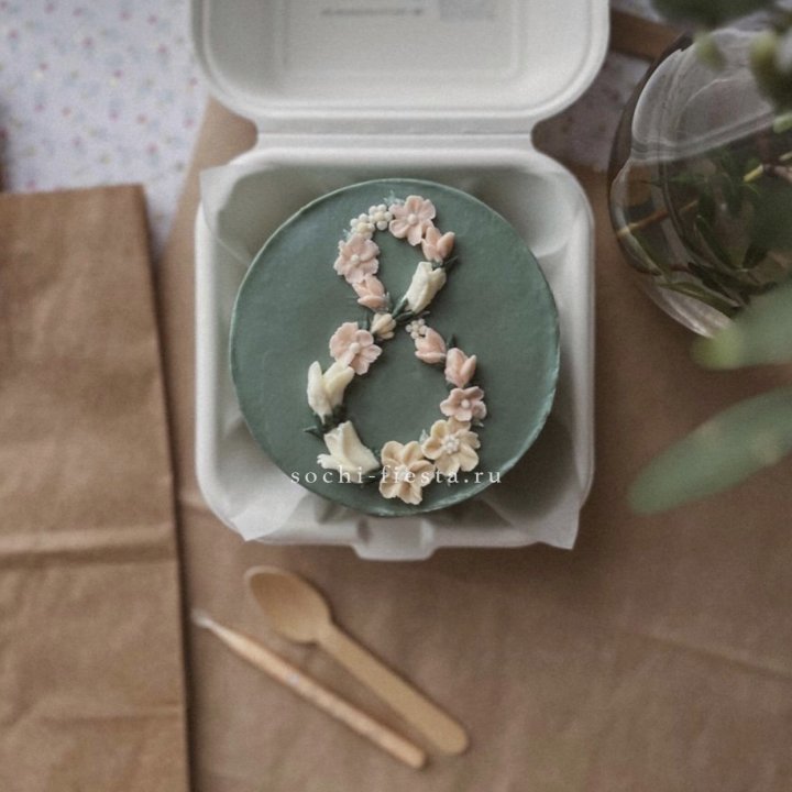 Бенто-торт "8 марта" green  в Тюмени