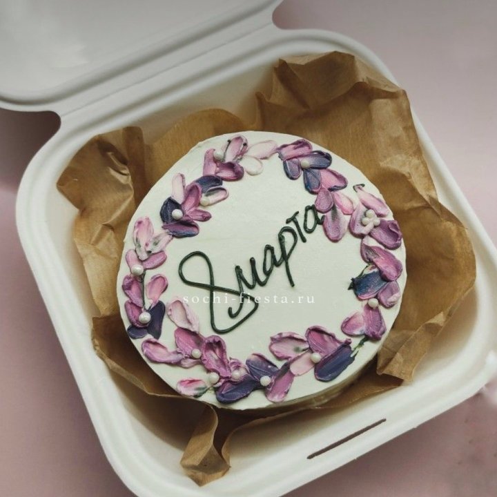 Бенто-торт "8 марта цветы"  в Тюмени
