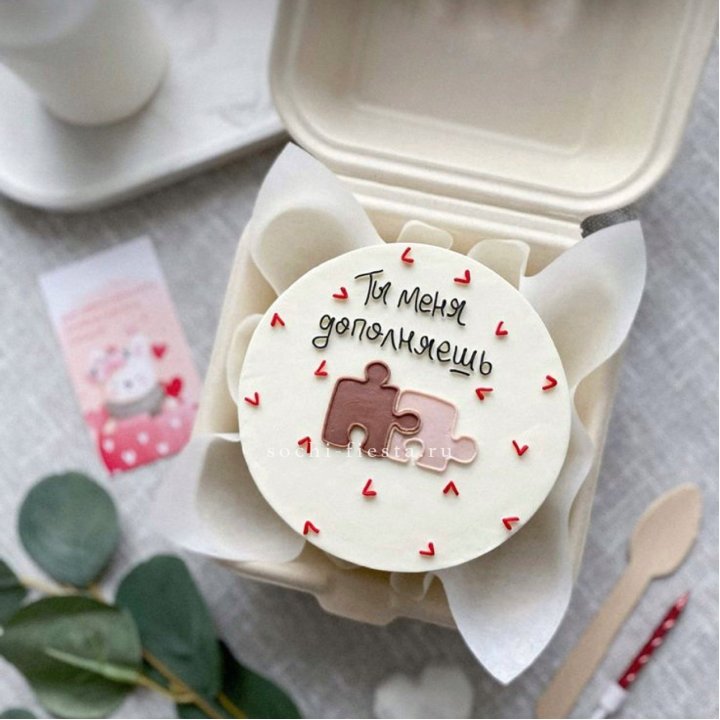 Бенто-торт "ТЫ меня дополняешь"  в Тюмени