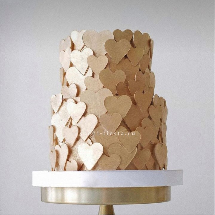 Торт "Hearts" gold в Тюмени