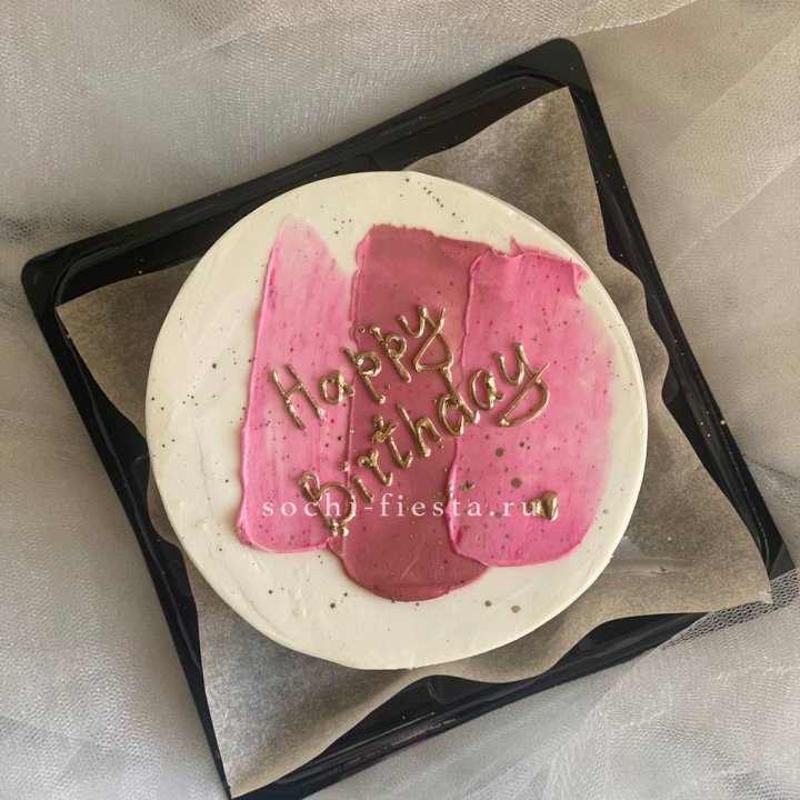 Бенто-торт "С днём рождения" пастель в Тюмени