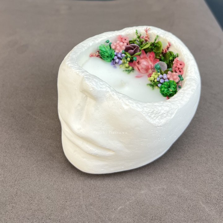 Свеча ароматическая в гипсе  в Тюмени