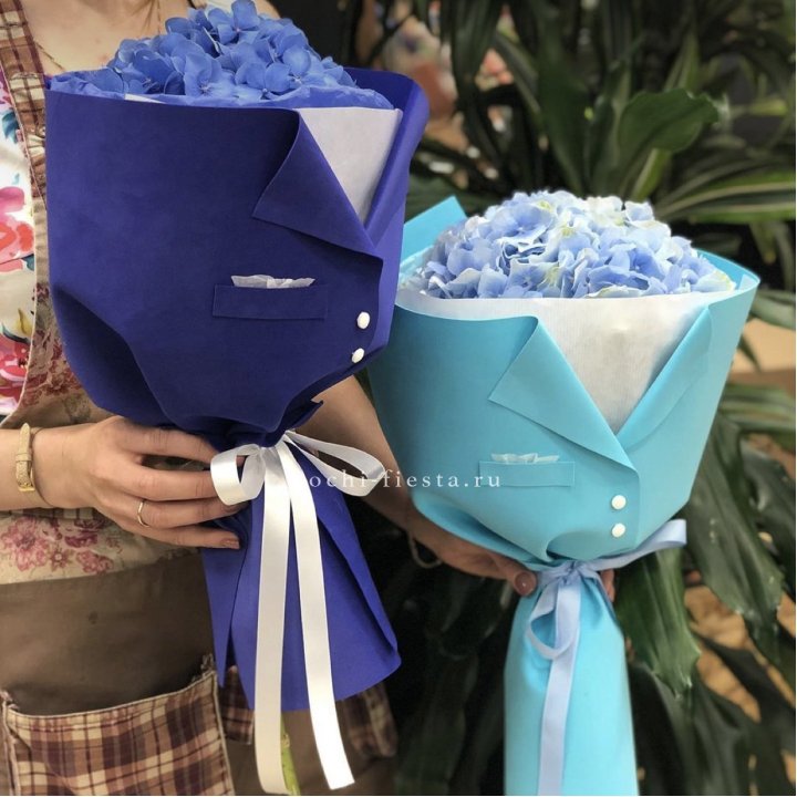 Букет с гортензией с пиджаком в Тюмени