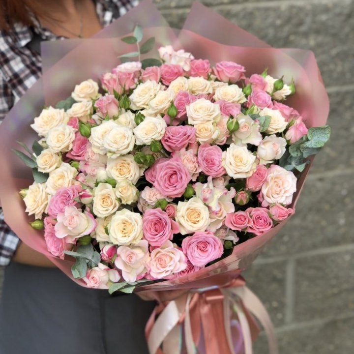 21 кустовая роза в Тюмени