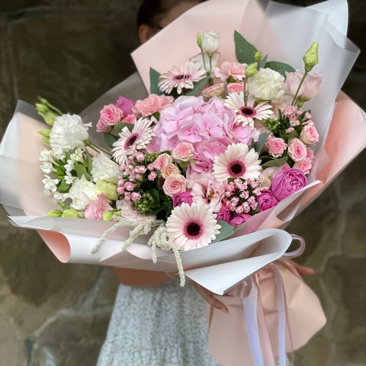 Авторский букет Пич в Тюмени