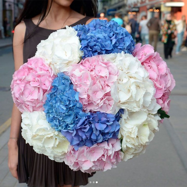 Букет гортензий "Инь-Янь" в Тюмени