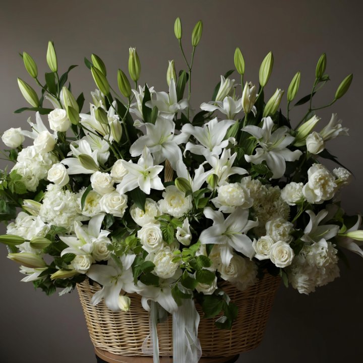 Цветочная корзина макси №3 в Тюмени