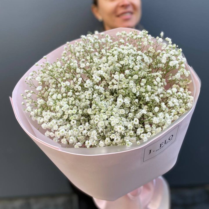 11 белых гипсофил в фоамиране в Тюмени