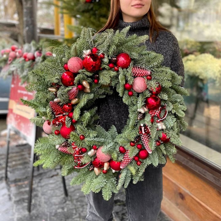 Рождественский венок  в Тюмени