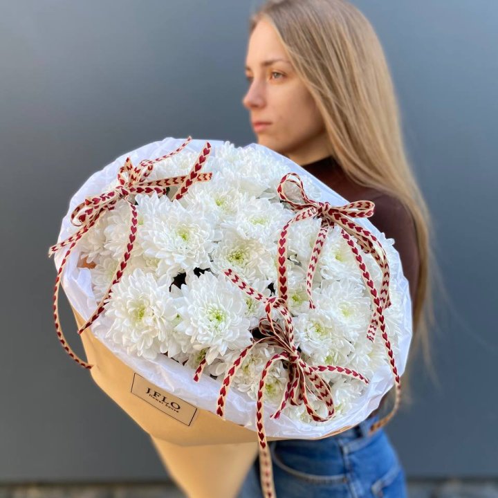 Букет "Хризантемы с любовью" в Тюмени