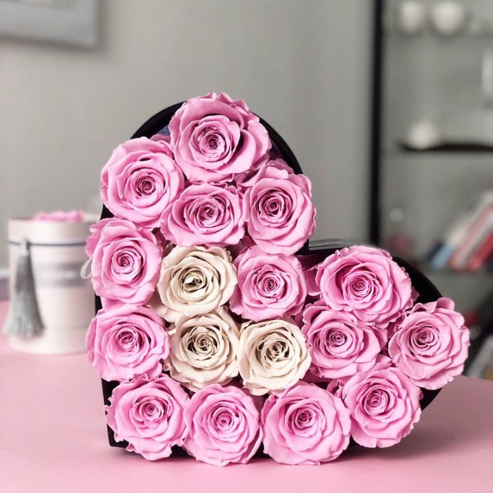 Сердце из роз в Тюмени