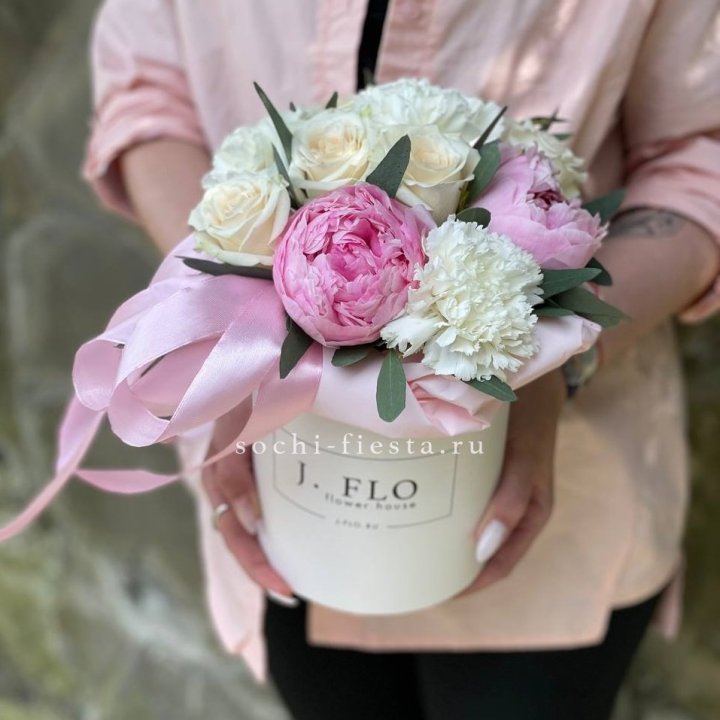 Цветочный бокс мини №2 в Тюмени