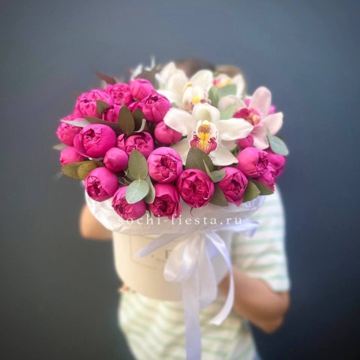 Бокс дуо мисти и орхидеи в Тюмени