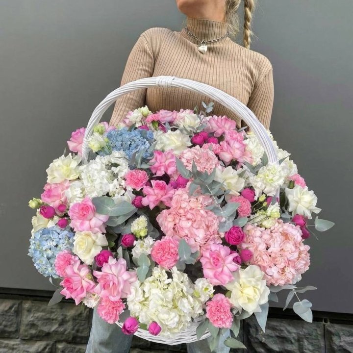 Цветочная корзина №3 в Тюмени