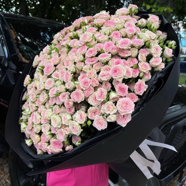 101 кустовая роза "Твистер" в Тюмени