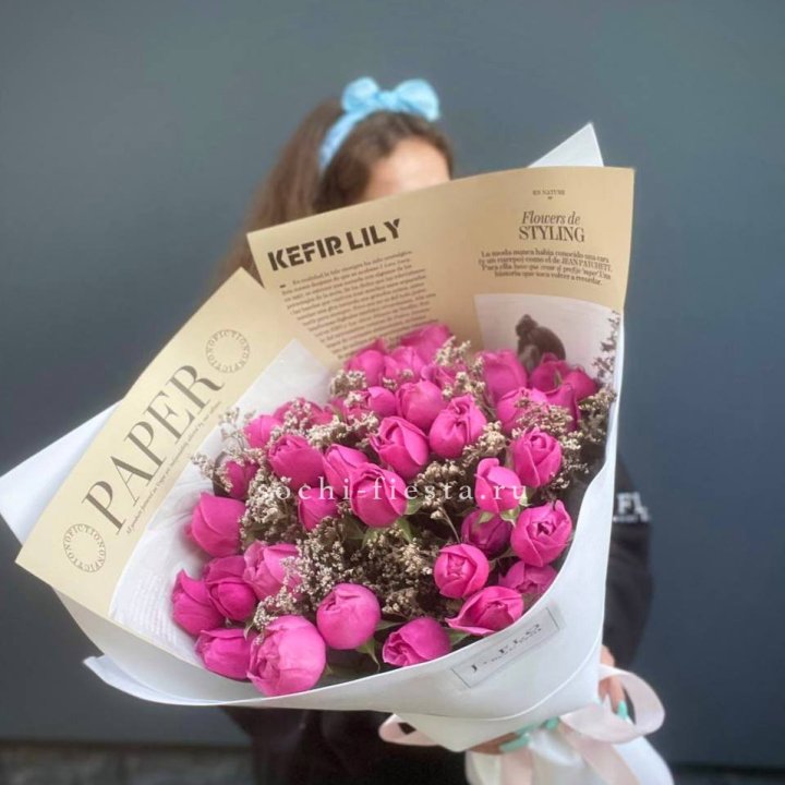 Пионовидные розы баблс №3 в Тюмени