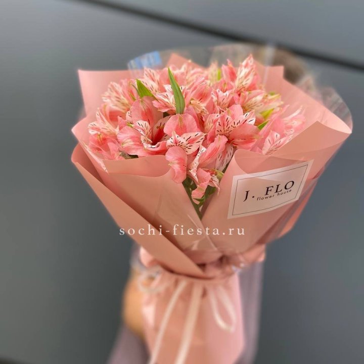 Букет альстромерий розовых в Тюмени