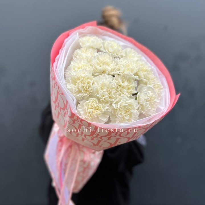 Белые диантусы №2 в Тюмени