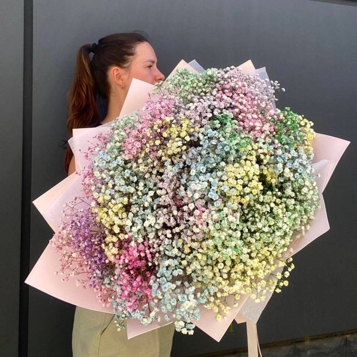 Пышный букет из гипсофил  в Тюмени