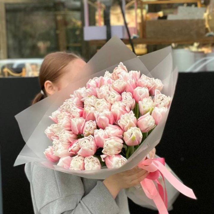 51 нежный тюльпан в Тюмени