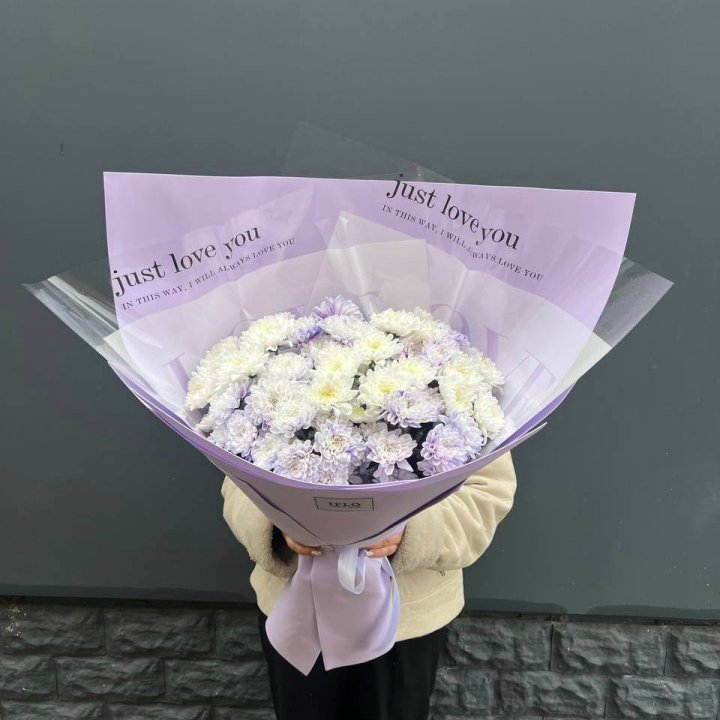 9 воздушных хризантем в Тюмени