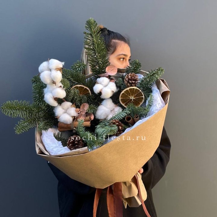 Зимний букет с нобилисом в Тюмени