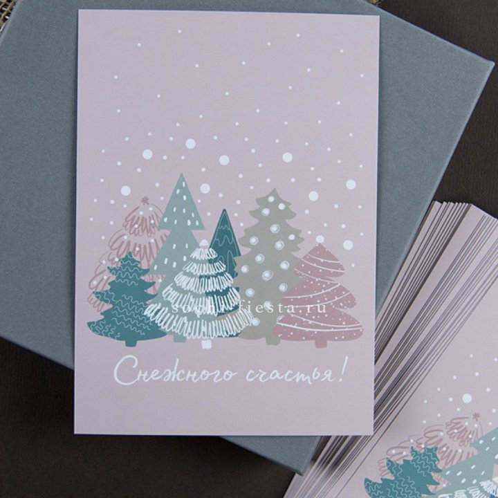 Открытка к букету "Снежного счастья" в Тюмени