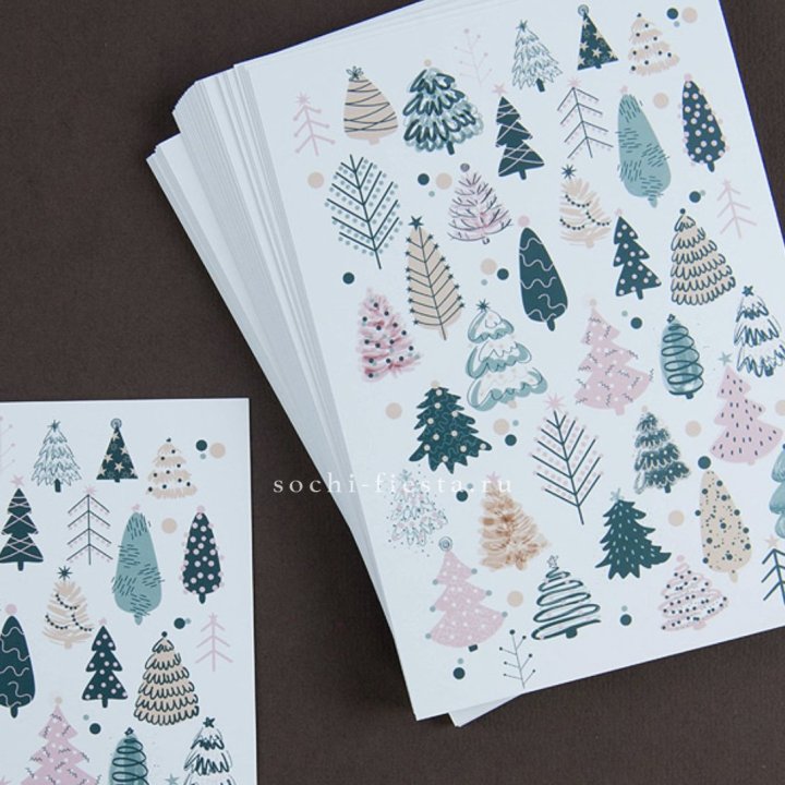 Открытка к букету "Елки" в Тюмени