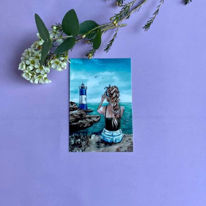 Открытка к букету "Океан" в Тюмени