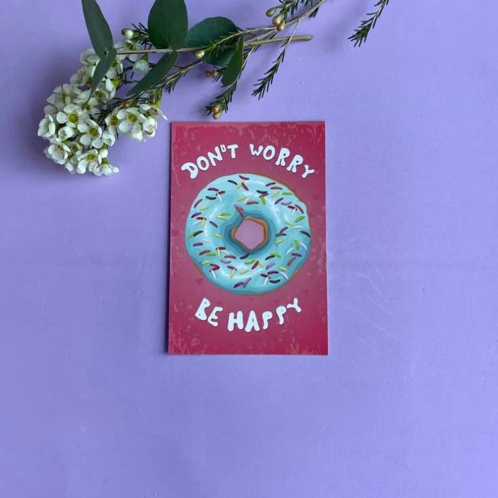 Открытка к букету "Не волнуйся..." в Тюмени