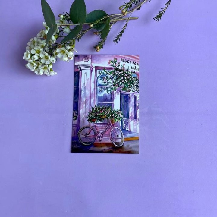 Открытка к букету "Розовый" в Тюмени