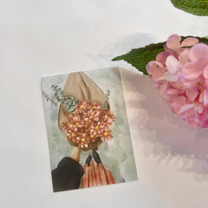 Открытка к букету "Букет" в Тюмени