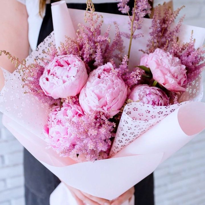 Букет пионов "Мелиса" в Тюмени