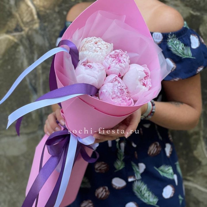 Букет пионов "НАЙ" в Тюмени