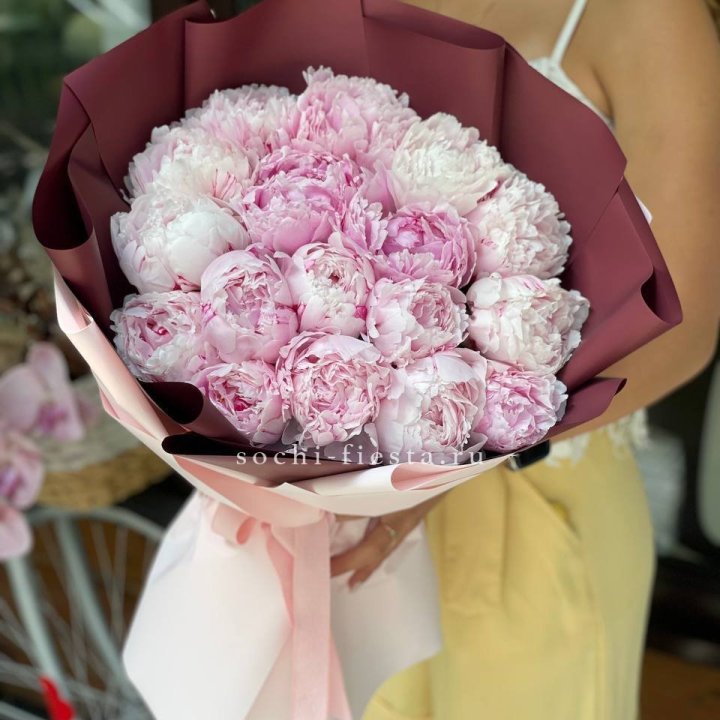 Букет с пионами №5 в Тюмени