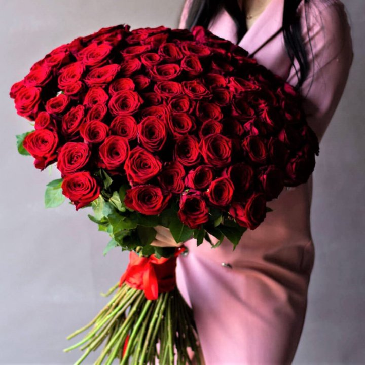 101 высокая роза в Тюмени