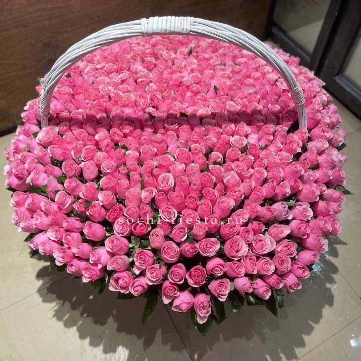 501 розовая роза в Тюмени