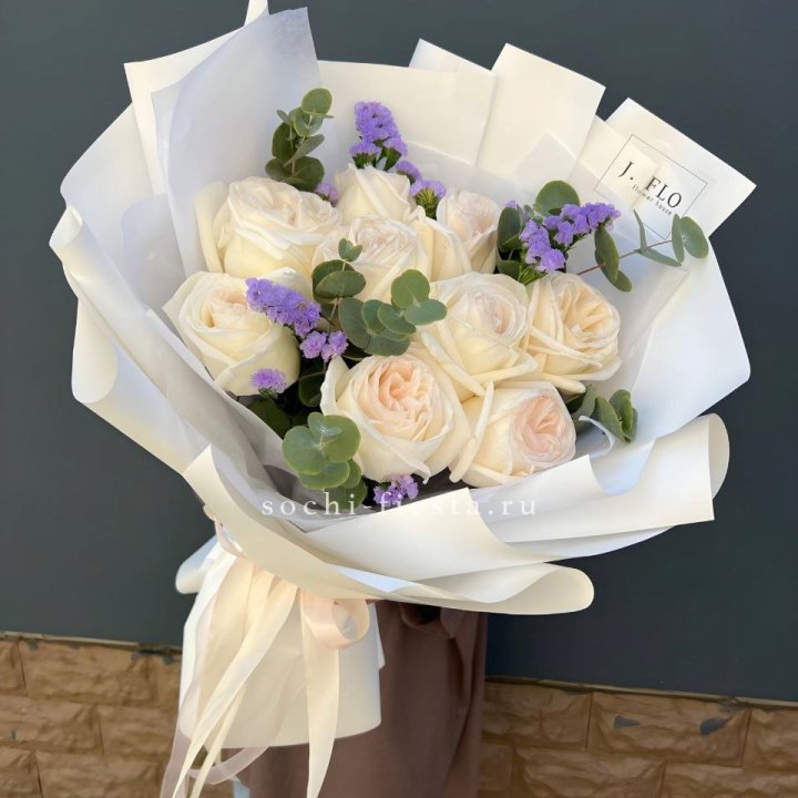Букет из роз Вайт охара в Тюмени