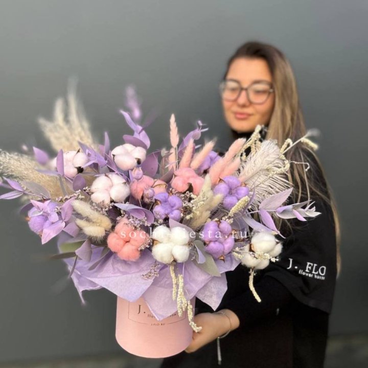 Авторский бокс с сухоцветами №4 в Тюмени